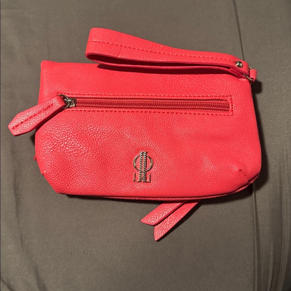 Jlo coral clutch bag